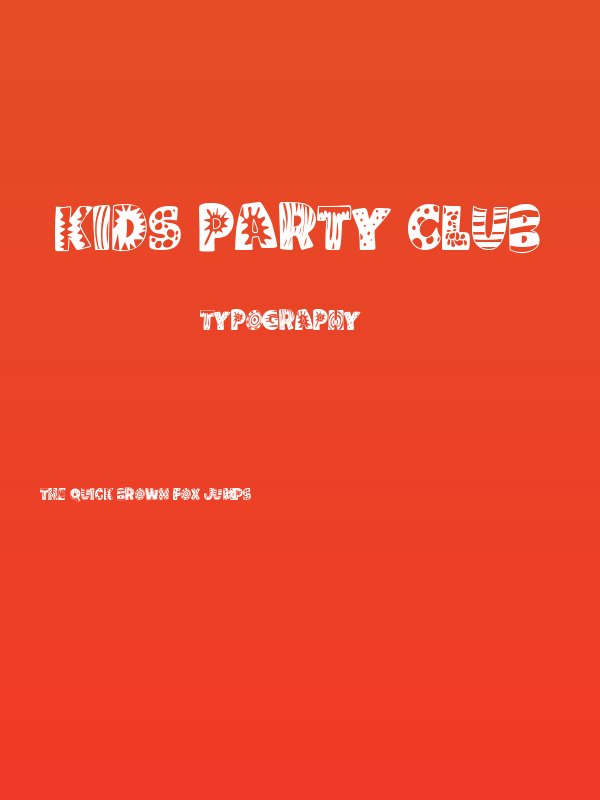 Kids Party Club Poster