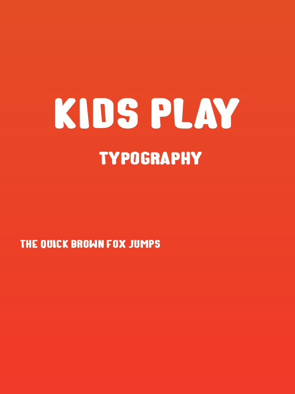 Kids Play Poster