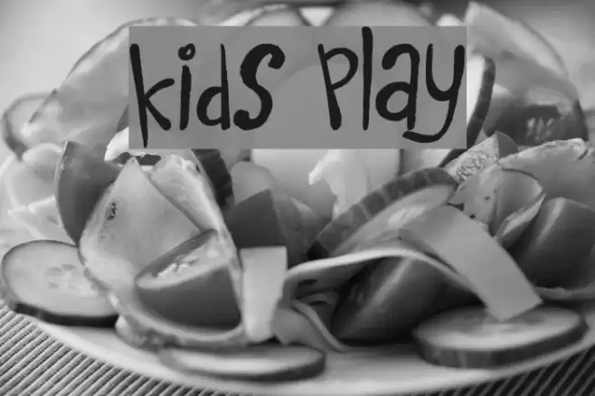 Kids Play 字体 examples