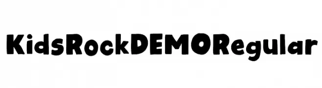 Kids Rock DEMO Regular  नि: शुल्क फ़ॉन्ट्स डाउनलोड