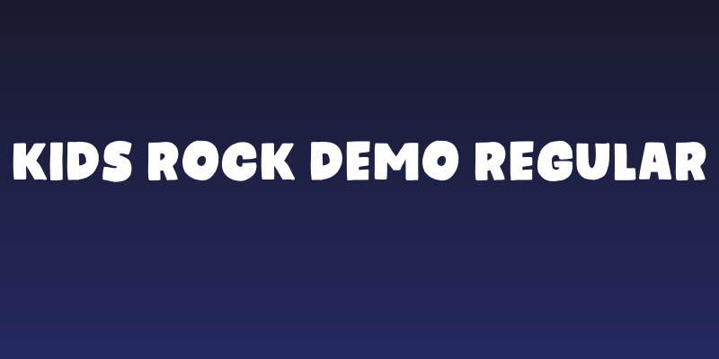 Kids Rock DEMO Regular Social Header