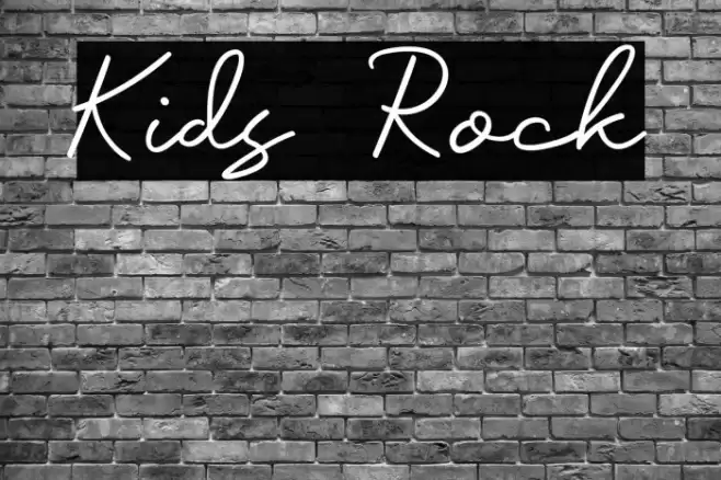 Kids Rock Font examples