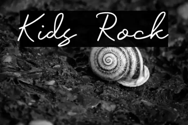 Kids Rock Font examples
