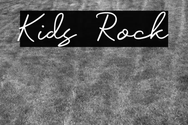 Kids Rock Font examples