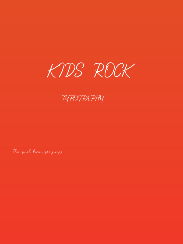 Kids Rock Poster