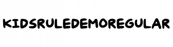 Kids Rule DEMO Regular  Frei Schriftart Herunterladen
