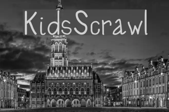 Kids Scrawl Font examples