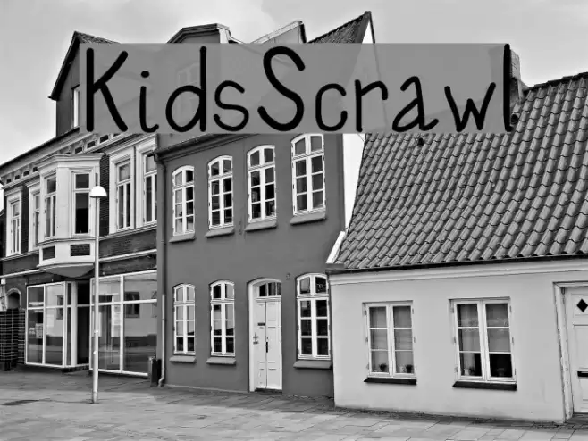 Kids Scrawl Font examples