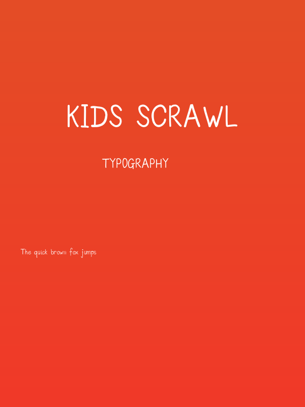 Kids Scrawl Poster