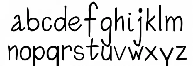 Kids Scrawl خط أحرف صغيرة