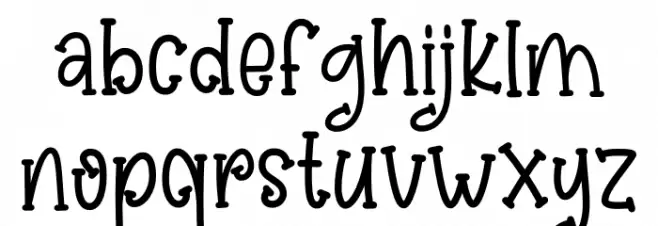 Kids Smart Font LOWERCASE