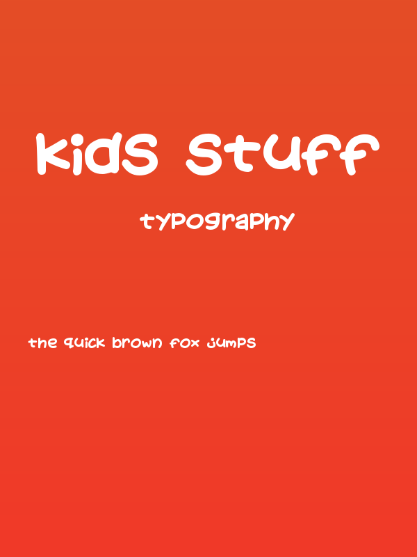 Kids Stuff Poster