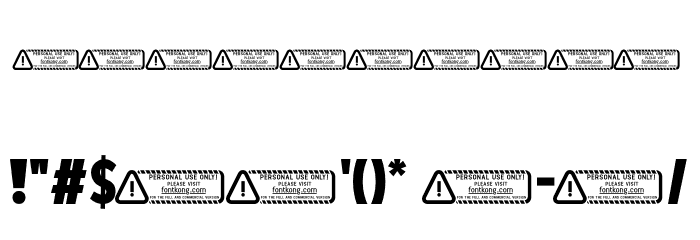 Kids Swing PERSONAL USE ONLY! Font OTHER CHARS