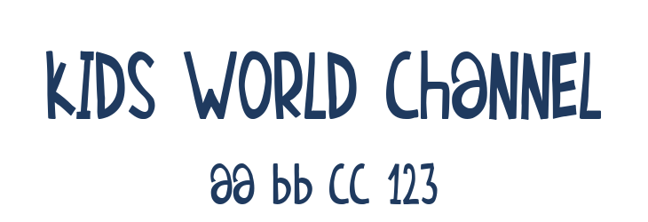 Kids World Channel Font Preview
