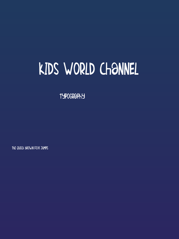 Kids World Channel Poster