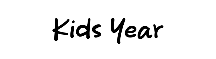 Kids Year  Frei Schriftart Herunterladen