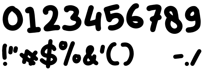 Kids Zone Bold Font OTHER CHARS