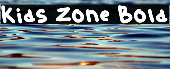 Kids Zone Bold Example 1