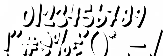 Kids Zone Shadow Font OTHER CHARS