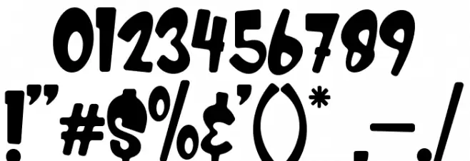 Kids Zone Font OTHER CHARS