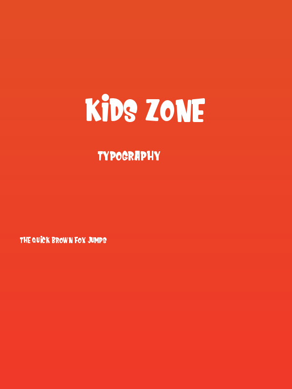 Kids Zone Poster