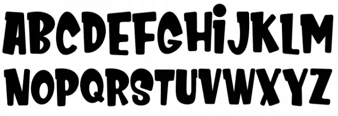 Kids Zone Schriftart Kleinbuchstaben