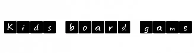 Kids board game  Frei Schriftart Herunterladen