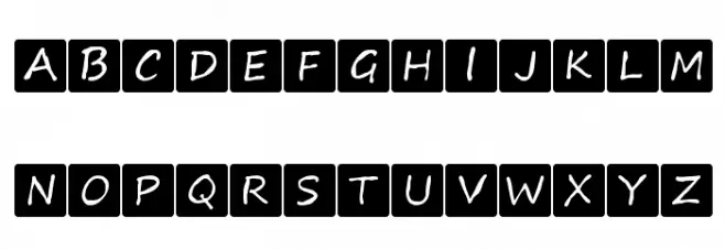 Kids board game Schriftart Groß