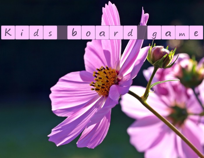 Kids board game Font examples