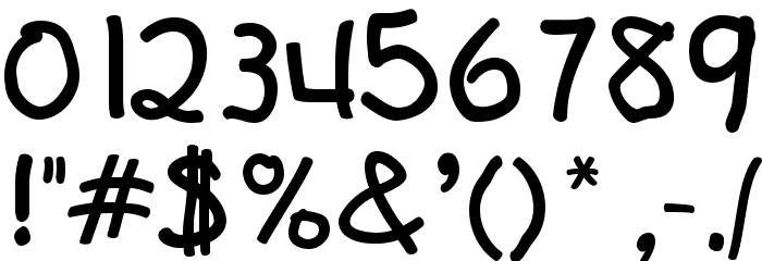 Kids Font OTHER CHARS