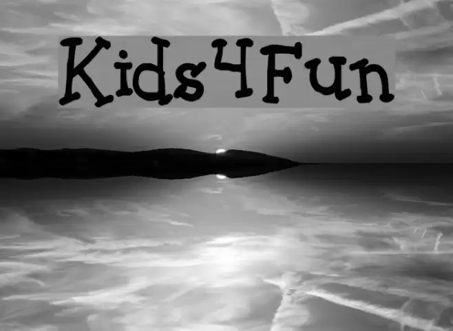 Kids4Fun Font examples