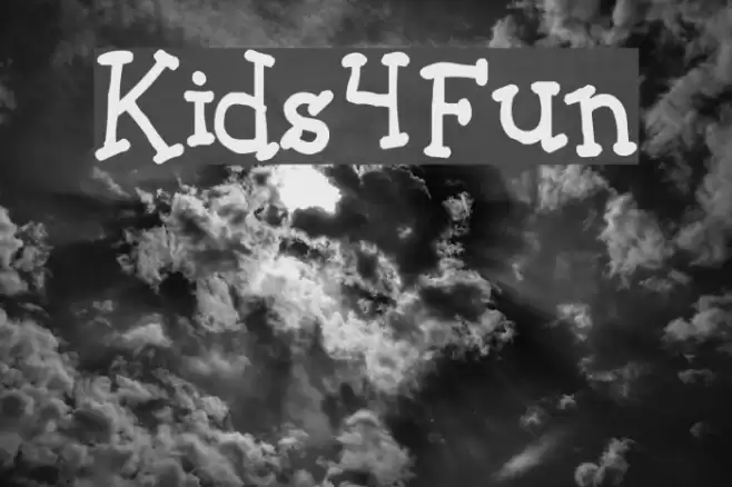 Kids4Fun Font examples