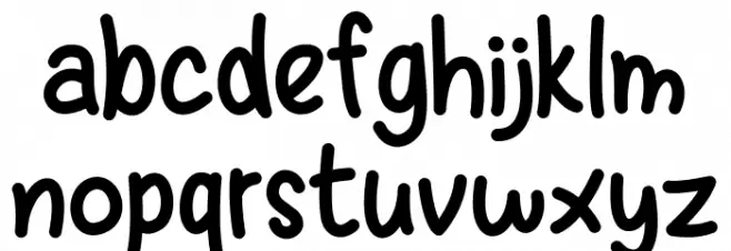 KidsBoys Schriftart Kleinbuchstaben