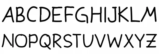 KidsDesign 字体 大写