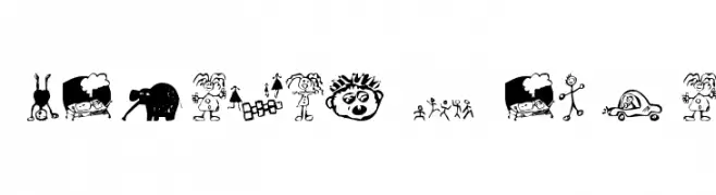 KidsDrawings  Frei Schriftart Herunterladen