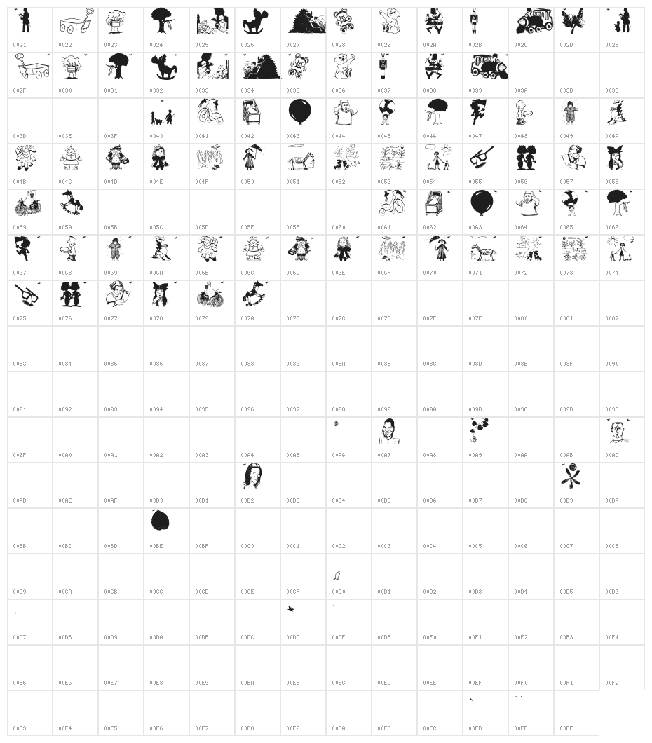 KidsDrawingsTwo Character Map