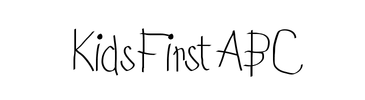 KidsFirstABC  नि: शुल्क फ़ॉन्ट्स डाउनलोड