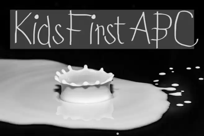 KidsFirstABC خط examples
