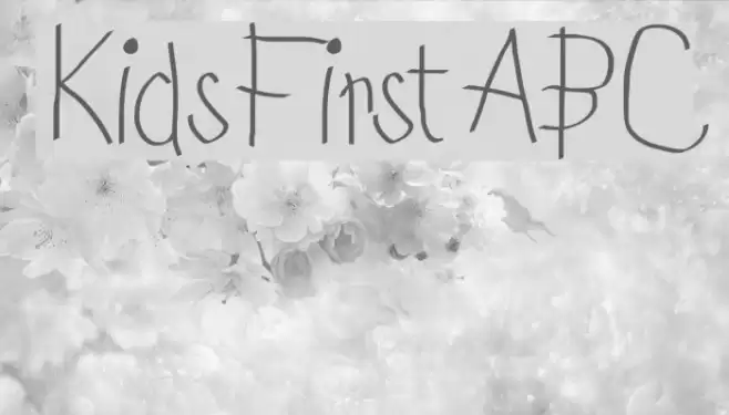 KidsFirstABC خط examples