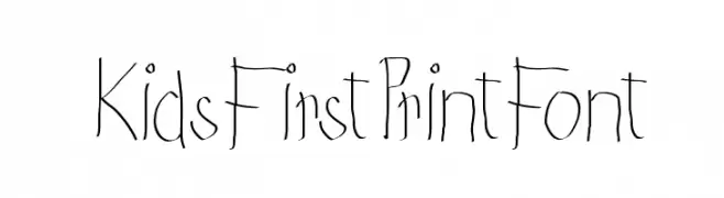 KidsFirstPrintFont  フリーフォントのダウンロード
