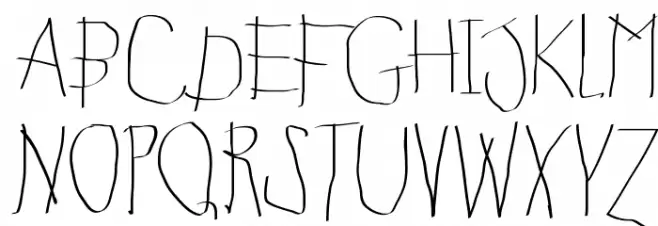 KidsFirstPrintFont Шрифта ВЕРХНИЙ