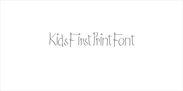 KidsFirstPrintFont Logo