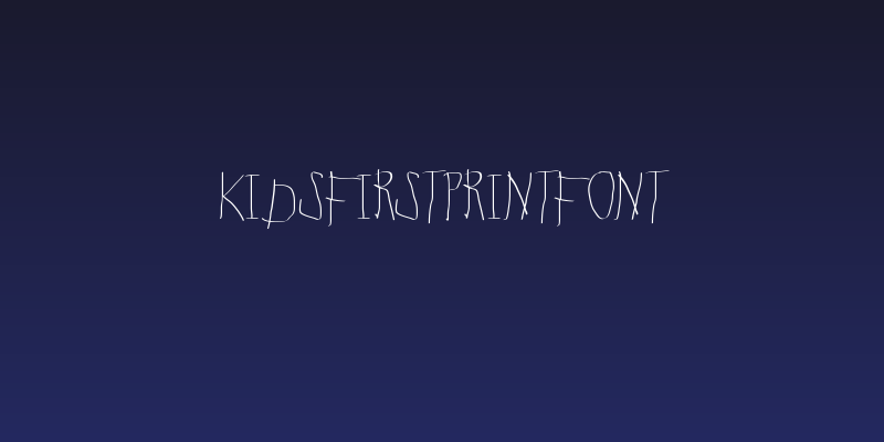 KidsFirstPrintFont Social Header