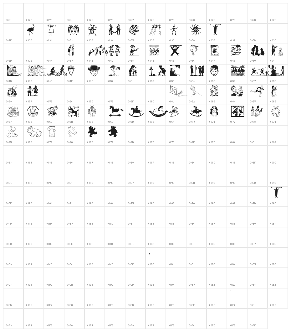 KidsKids Character Map