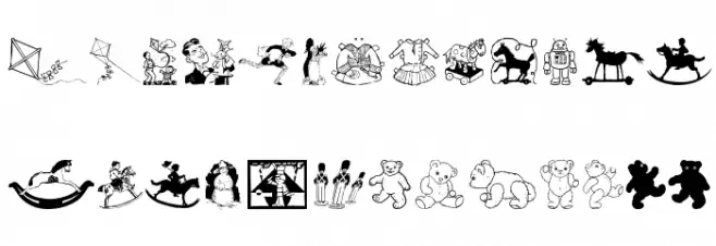 KidsKids خط أحرف صغيرة