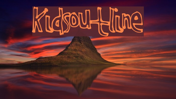 KidsOutline 字体 examples