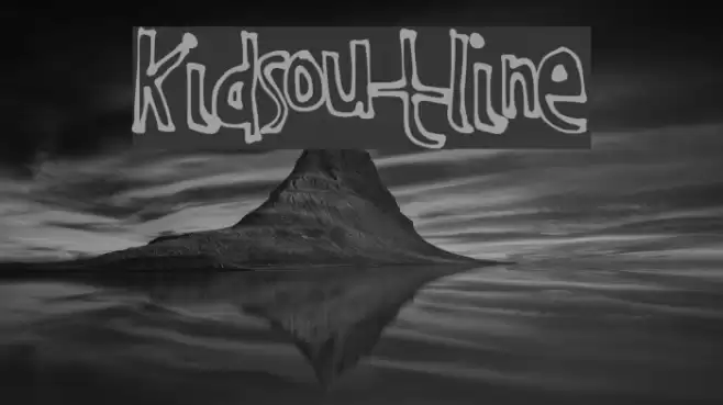 KidsOutline Font examples