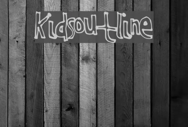 KidsOutline Font examples