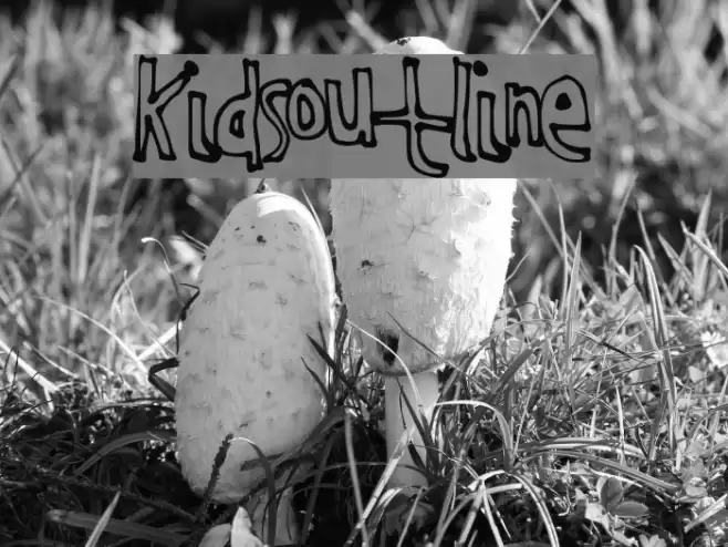 KidsOutline Font examples