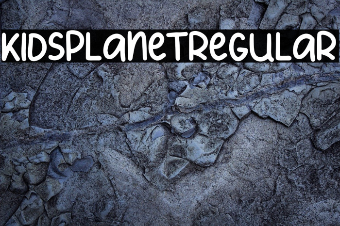 KidsPlanetRegular Font examples